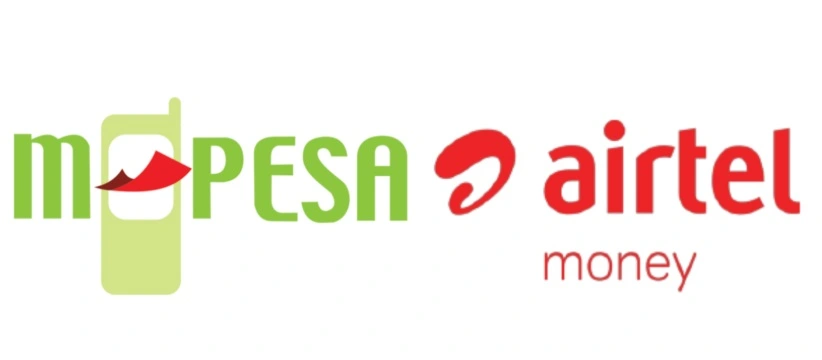 1xBet Kenya payment options: M-Pesa and Airtel logos.