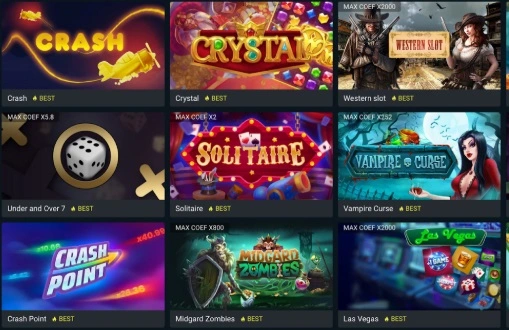 1xBet exclusive online games collection (1xGames).